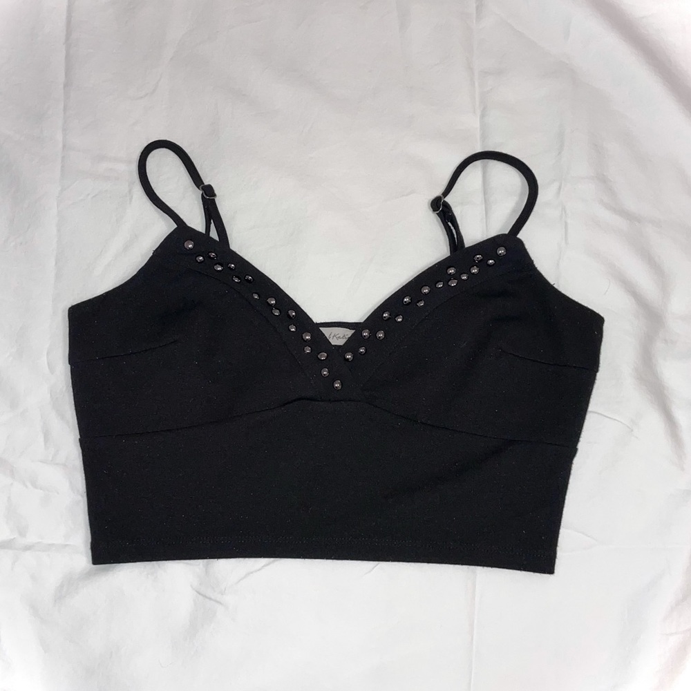Black Cropped Tank